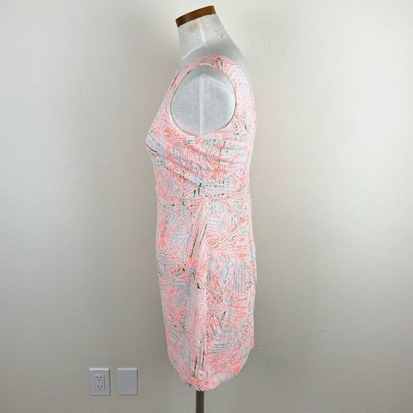 MM Couture Neon Cocktail Sheath Dress - Orange Neon - Picture 4 of 6